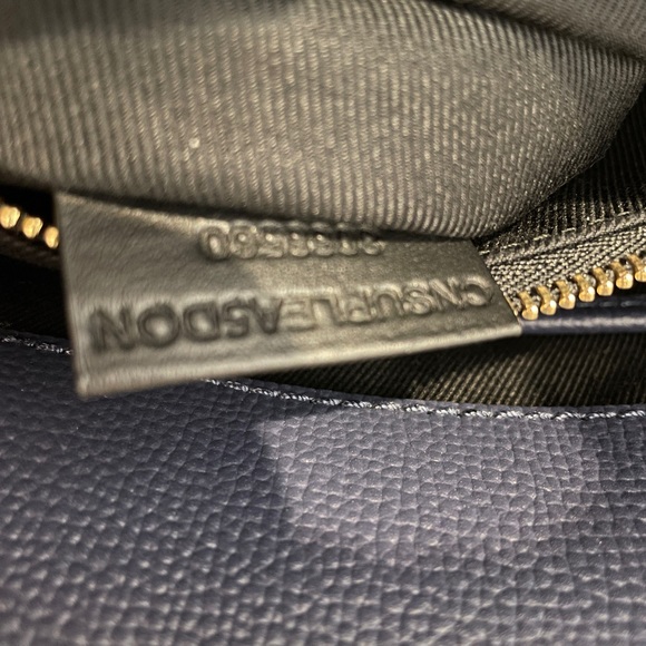 Blue Burberry House Check Small Leather Banner Satchel - Picture 7 of 8